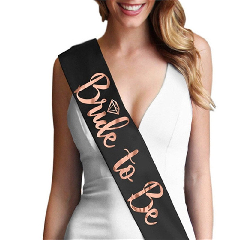 Bride Tribe Sash - สายคาดเอวผ้าซาติน 