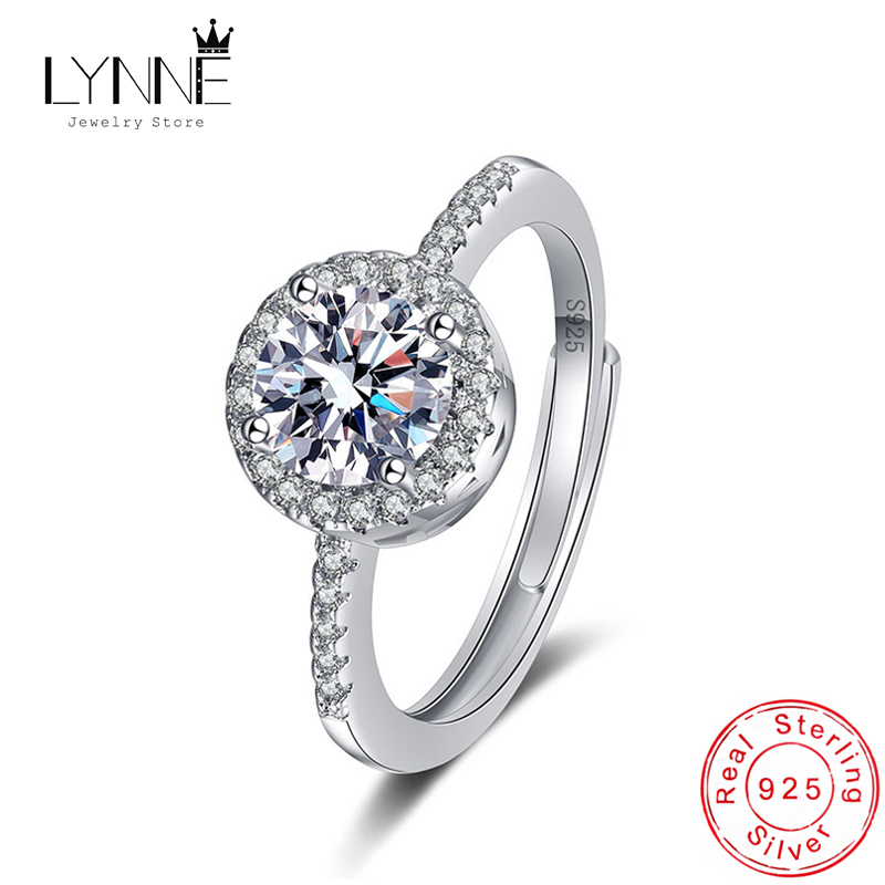 Wedding Z - ใหม่ 925 เงินสเตอร์ลิงรอบ AAA Cubic Zirconia