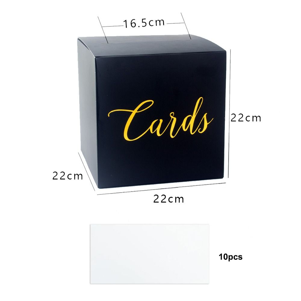 Wedding Card Box - กล่องเก็บของ สีขาว สีดำ กล่องใส่การ์ดแต่งงาน กล่องใส่การ์ดอวยพร กล่องใส่การ์ดลงคะแนน