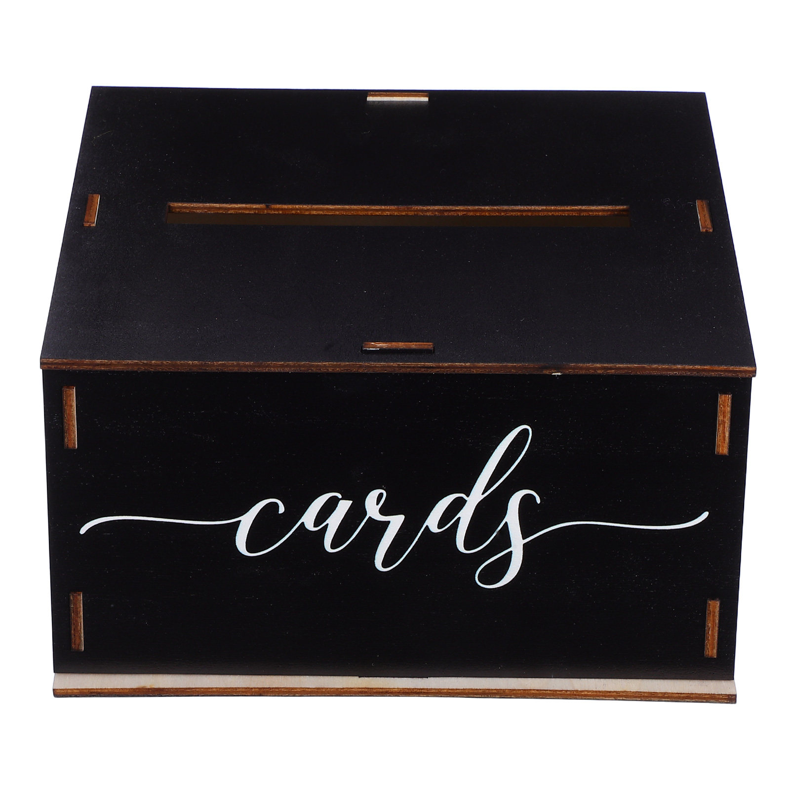 Wedding Card Box - กล่องใส่การ์ดแต่งงานไม้แบบเรียบง่าย สำหรับเก็บซองจดหมาย ของที่ระลึก งานเลี้ยงรับรองแขก งานอีเวนท์ในสำนักงาน ตกแต่ง