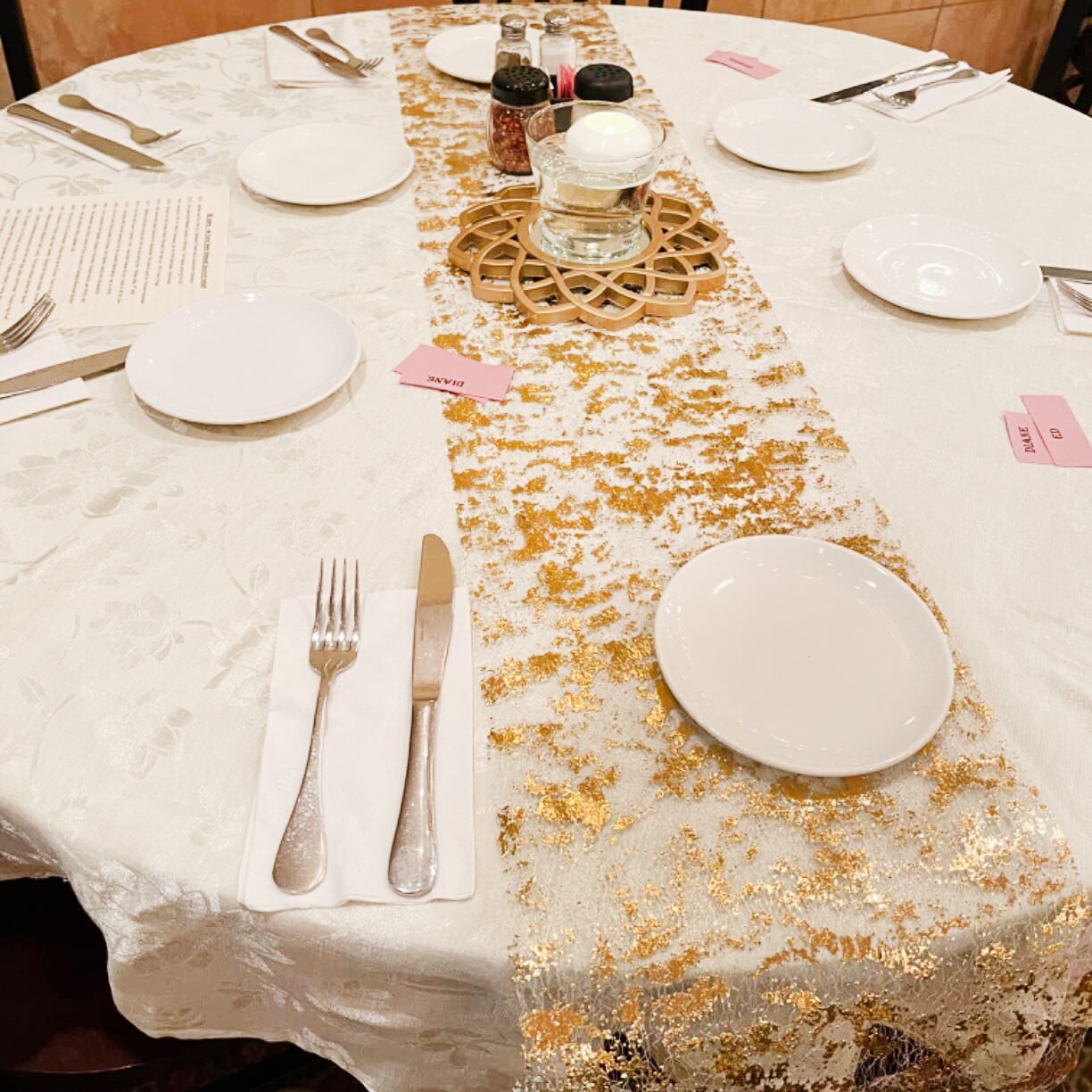 Table Runner Sequin - Sparkle mallic สีทองบางโต๊ะนักวิ่งทอง/เงินเลื่อมฟอยล์โลหะบางตาข่ายบางตกแต่งงานแต่งงานวันวาเลนไทน์