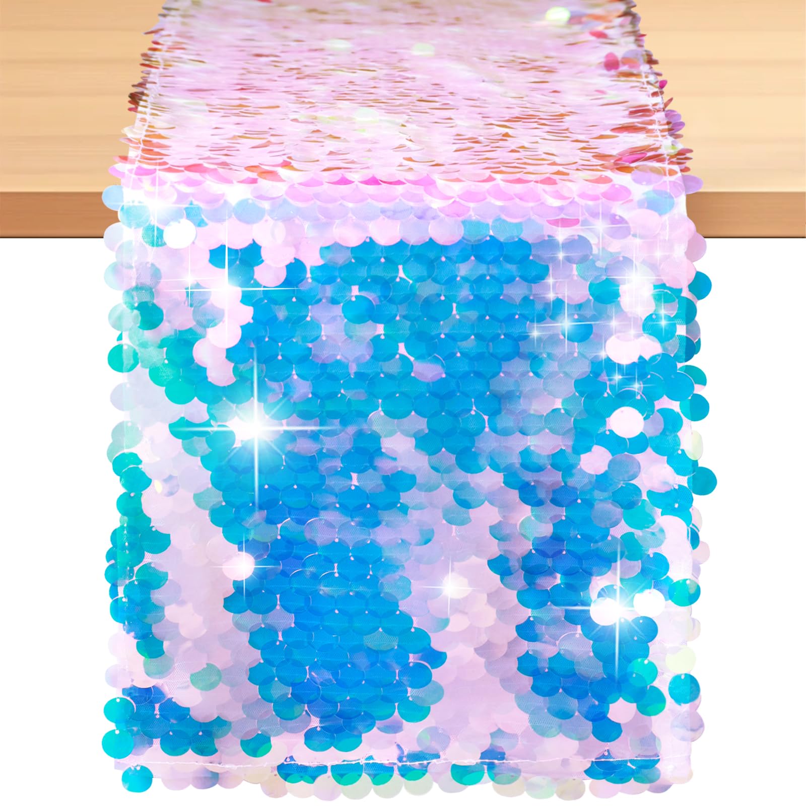 Table Runner Sequin - Mermaid Party Table Runner Mermaid Tail