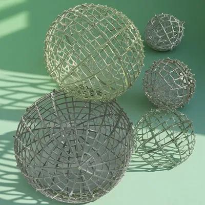 Wedding Supply Decor - โครงเหล็กสำหรับจัดดอกไม้ทรงกลม 5 ชิ้น พร้อมฐานรองรับพลาสติกแข็งแรง สำหรับงานแต่งงาน งานปาร์ตี้