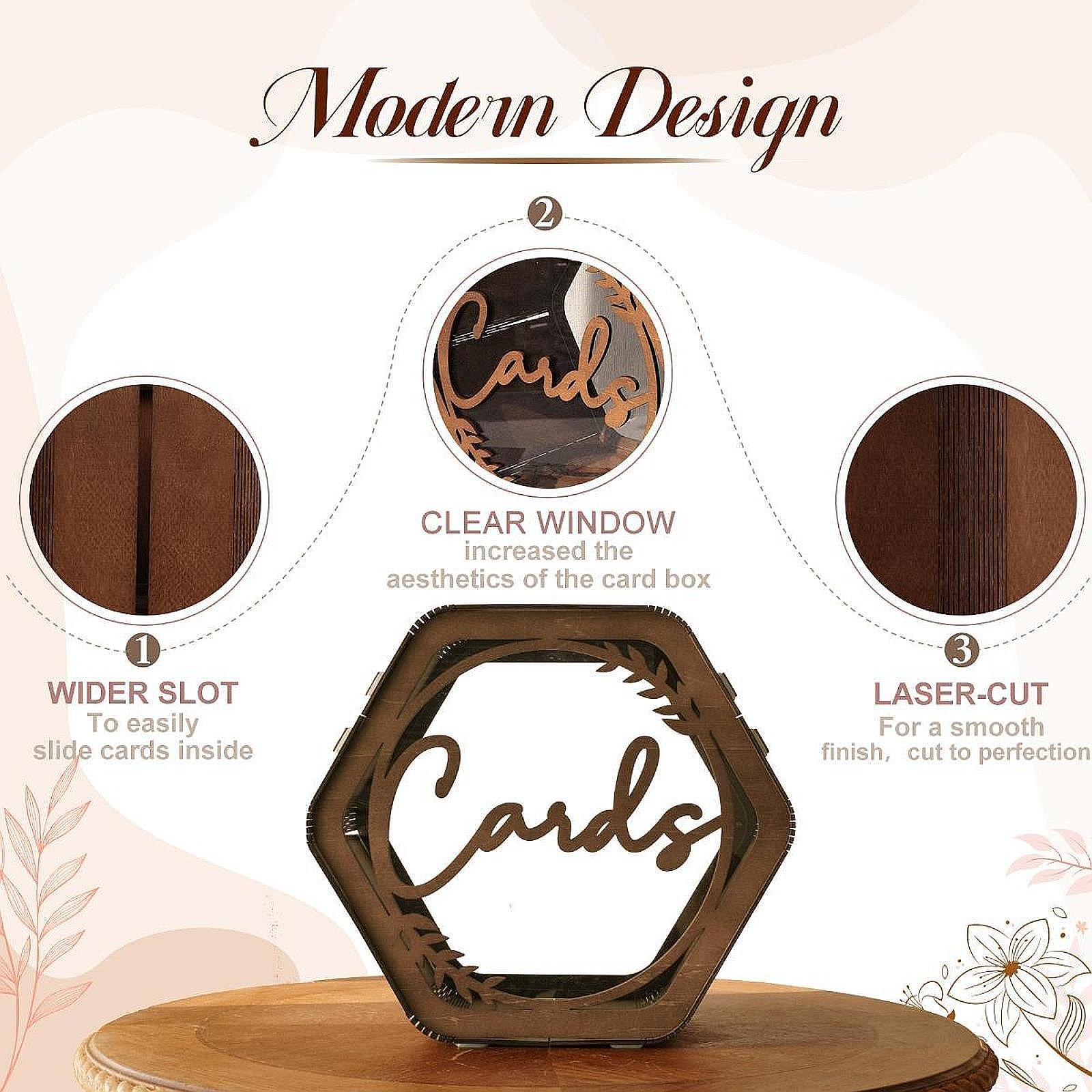 กล่องใส่การ์ดแต่งงานแบบมีช่อง  - Wedding Card Box บทวิจารณ์และราคา