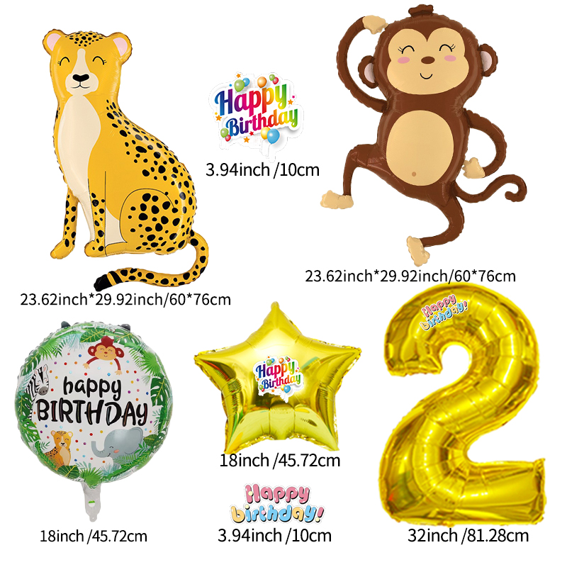 ลูกโป่งรูปสัตว์ป่า หมายเลข 0-9 - Wedding Zoo บทวิจารณ์และราคา
