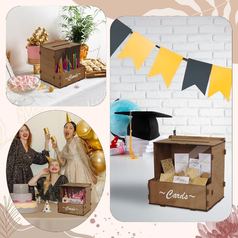 กล่องเก็บการ์ดแต่งงานไม้ DIY ส - Wedding Card Box บทวิจารณ์และราคา