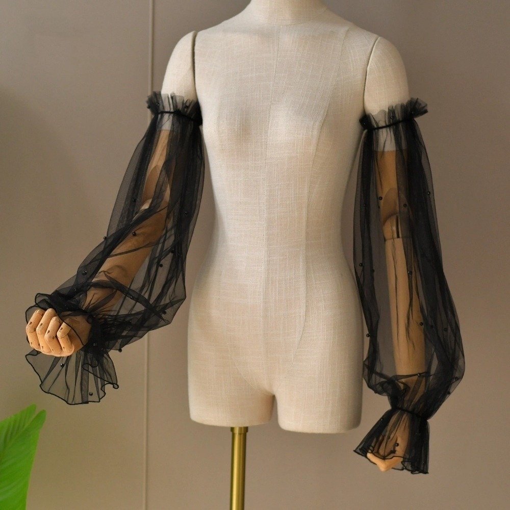 แขนเสื้อแต่งมุกสำหรับเจ้าสาว ช - Wedding Dress Supply บทวิจารณ์และราคา