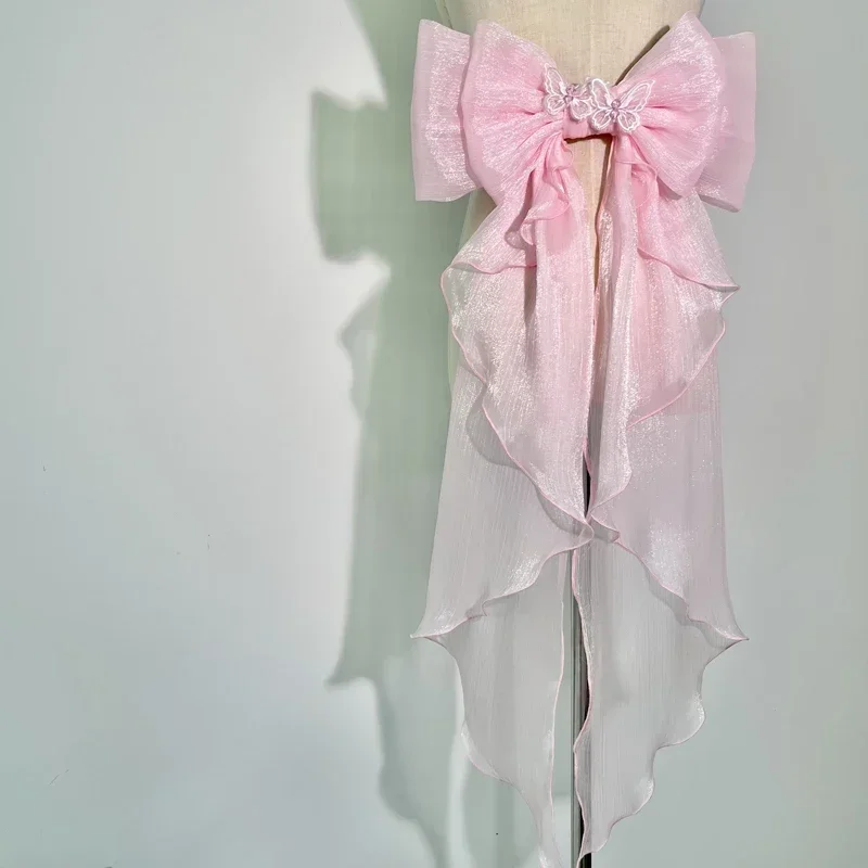 ผลกําไรในรอบโบว์เงาผ้าไหม Doub - Wedding Dress Supply บทวิจารณ์และราคา