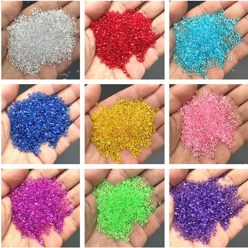 คริสตัลอะคริลิคเลียนแบบเพชรขนา - Wedding Supply Decor บทวิจารณ์และราคา