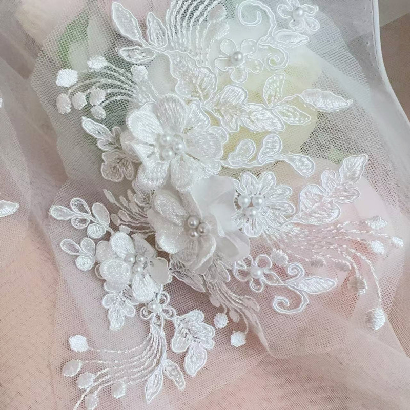 2 ชิ้น = 1 คู่, ลูกไม้ปักลายเช - Wedding Dress Supply บทวิจารณ์และราคา