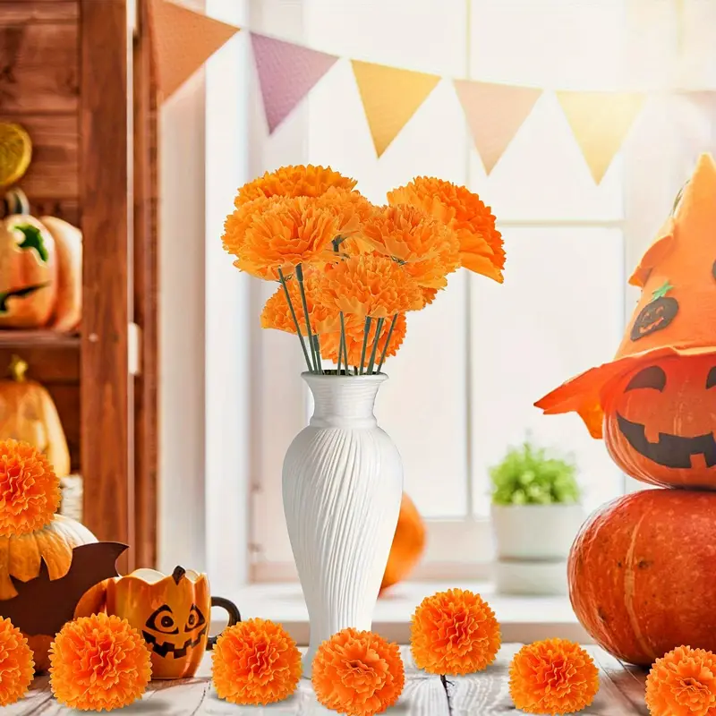 ดอกคาร์เนชั่นผ้าไหม 10-30 ชิ้น - Indian Wedding Decor Supply บทวิจารณ์และราคา