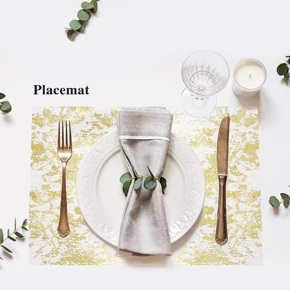 ผ้าปูโต๊ะสีทองเมทัลลิกวิบวับ ป - Table Runner Sequin บทวิจารณ์และราคา