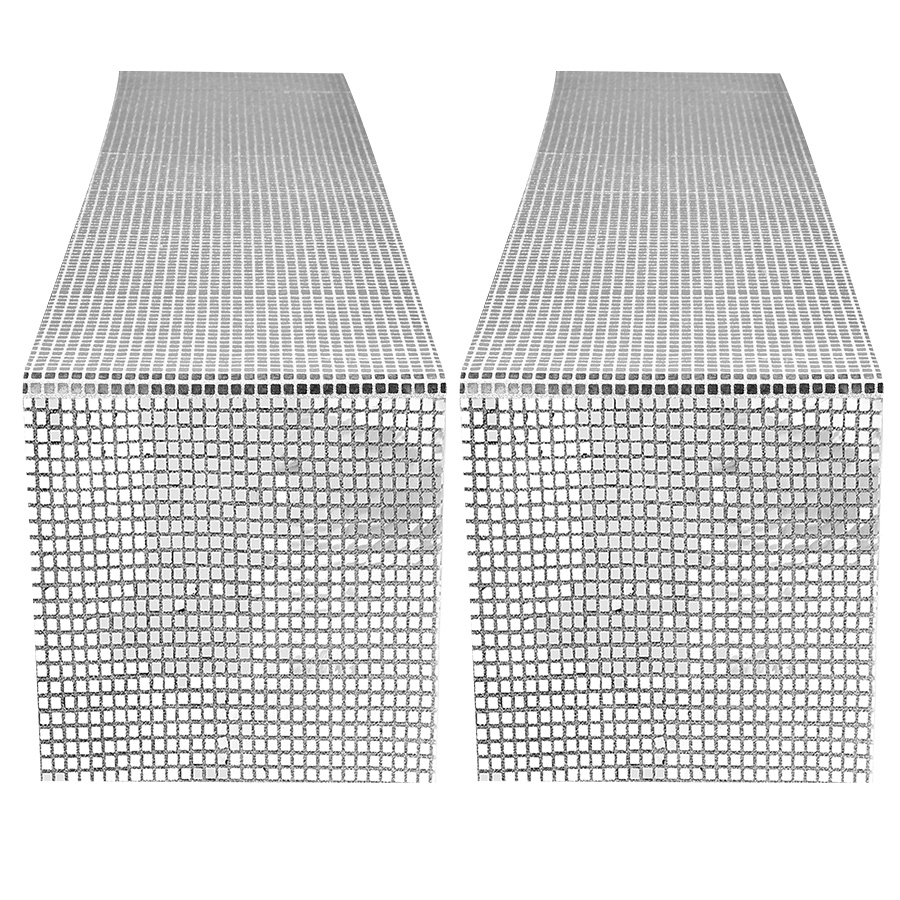 ผ้าปูโต๊ะลายกระจกเงา 70s 80s ธ - Table Runner Sequin บทวิจารณ์และราคา