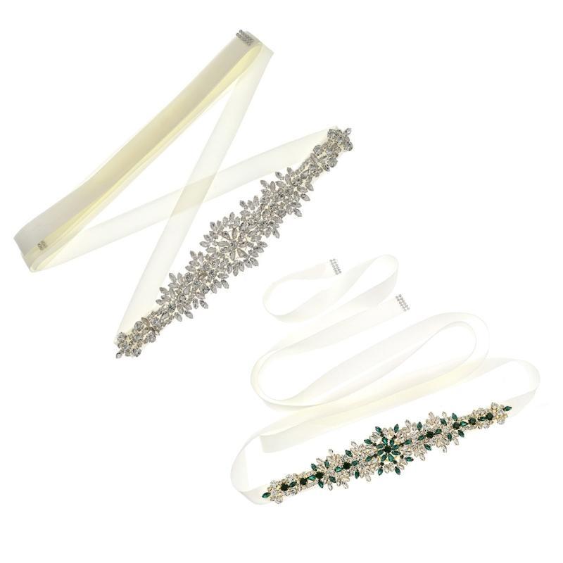 652F หรูหราคริสตัล Sash สำหรับ - Bridal Sash Ribbon บทวิจารณ์และราคา