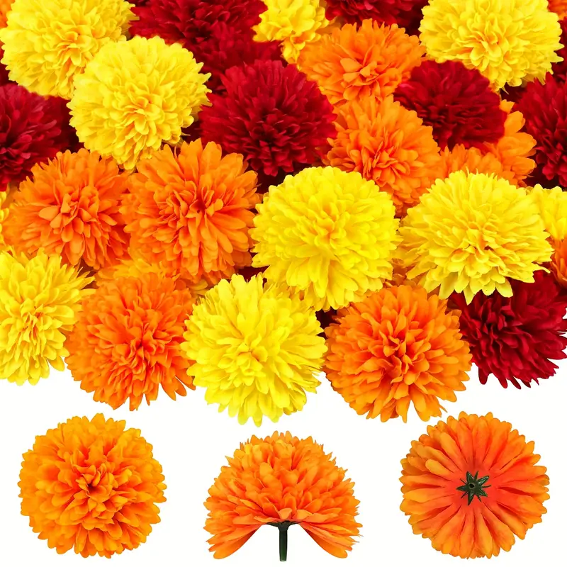 ดอกคาร์เนชั่นและดอกดาวเรืองประ - Indian Wedding Decor Supply บทวิจารณ์และราคา