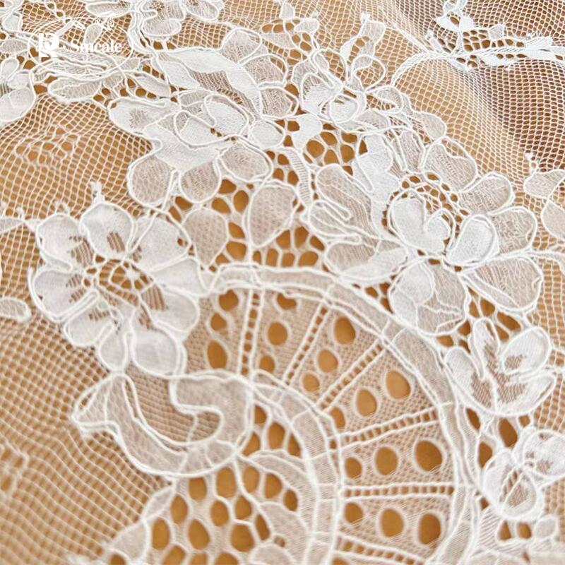 3 เมตร ผ้าลูกไม้ปักลายขอบแบบทำ - Wedding Dress Supply บทวิจารณ์และราคา