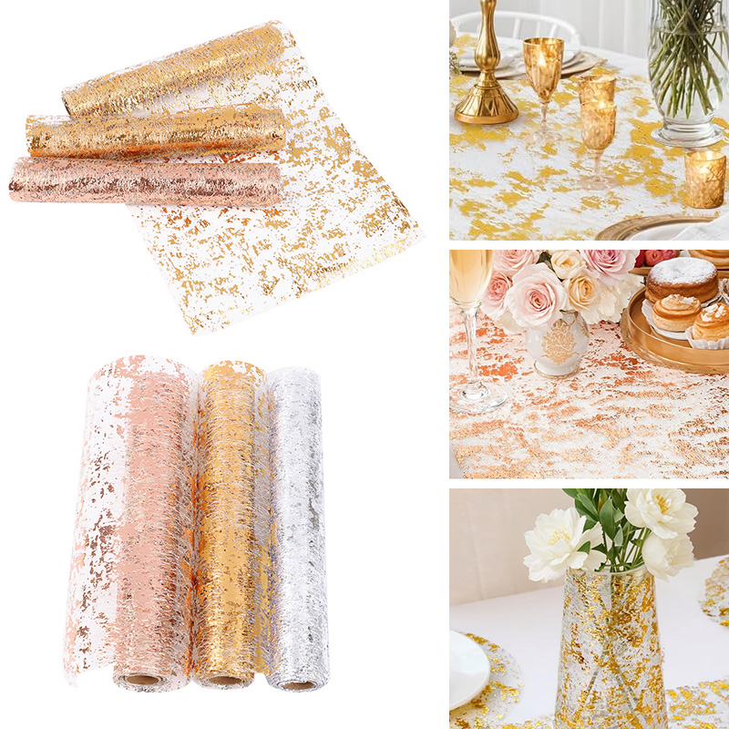 METALLIC GOLD ตาราง Runner เลื - Table Runner Sequin บทวิจารณ์และราคา