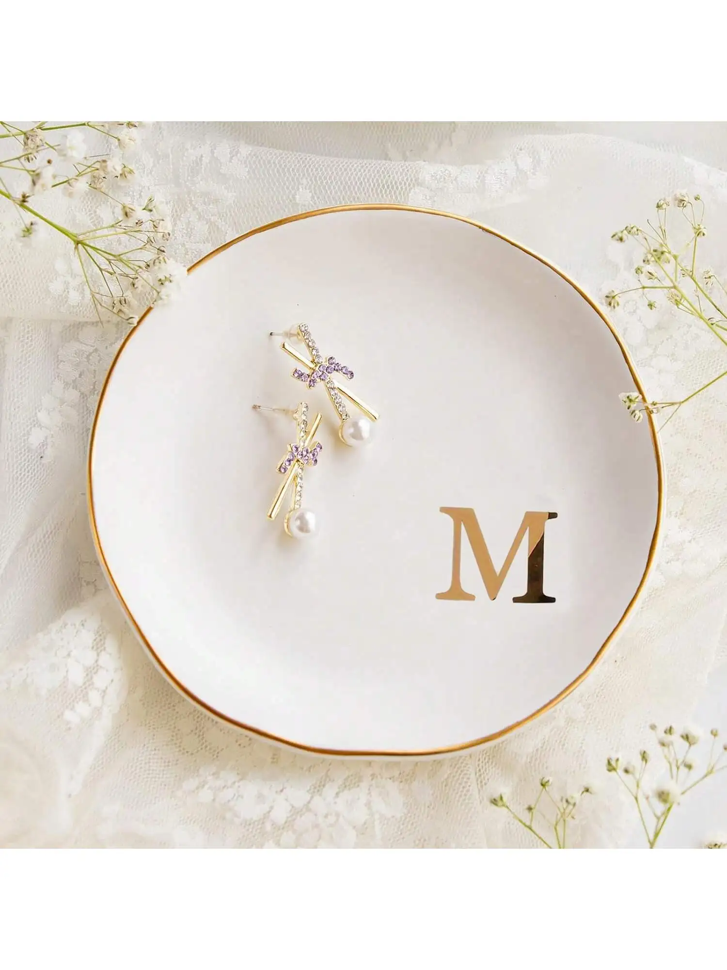เริ่มต้นแหวนจานเครื่องประดับถา - Wedding Z บทวิจารณ์และราคา