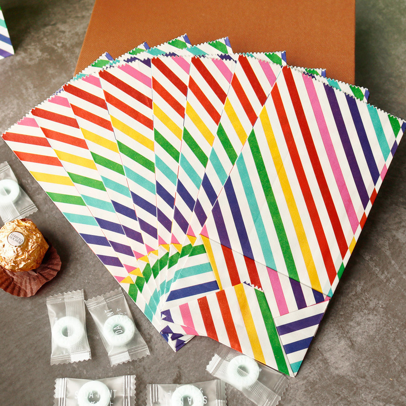 ถุงกระดาษขนาดเล็ก Rainbow พิมพ - Wedding Favor Box บทวิจารณ์และราคา