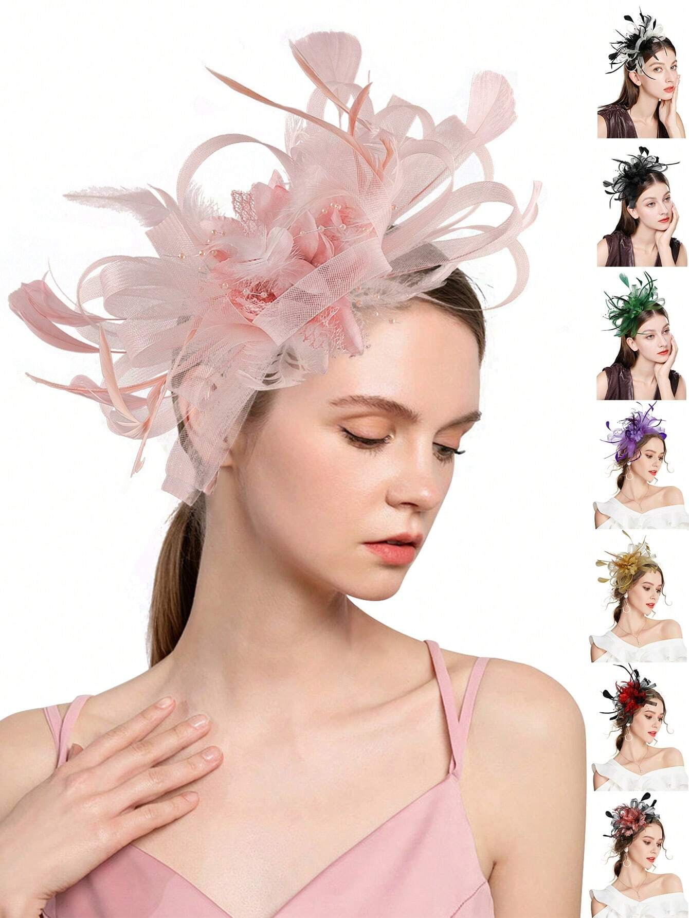 1 PC Fascinator แถบคาดศีรษะ Fe - Wedding Dress Supply บทวิจารณ์และราคา