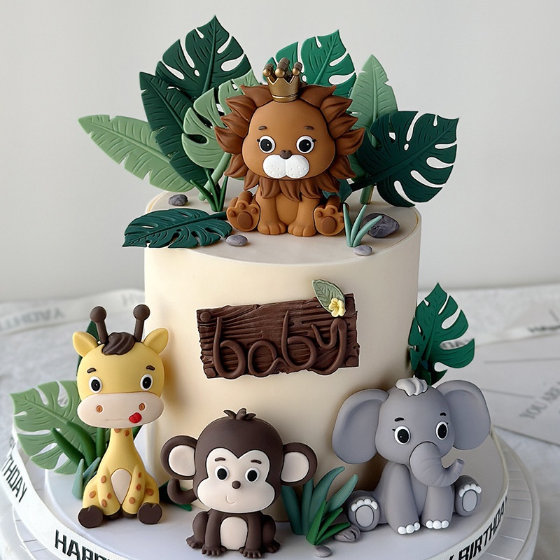 อุปกรณ์ตกแต่งเค้กรูปสัตว์ป่าใน - Wedding Zoo บทวิจารณ์และราคา