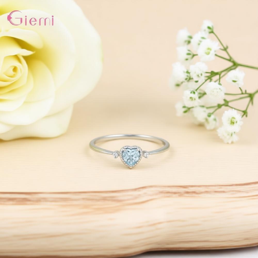 Luxury 925 เงินสเตอร์ลิง Blue  - Wedding Z บทวิจารณ์และราคา