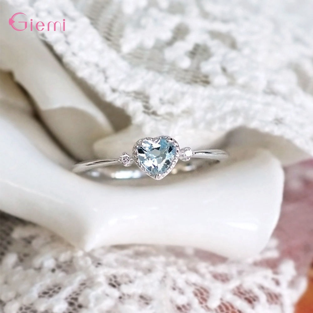 Luxury 925 เงินสเตอร์ลิง Blue  - Wedding Z บทวิจารณ์และราคา