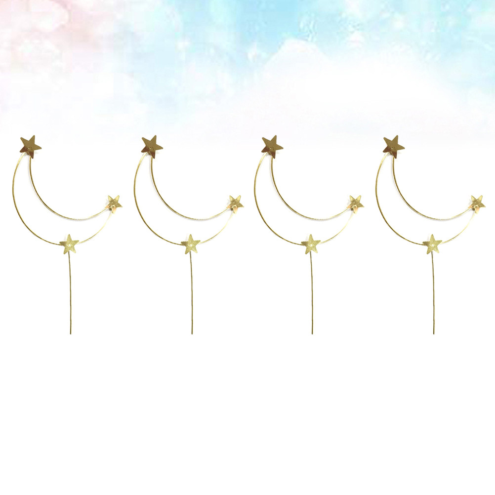 ท็อปเปอร์เค้ก 4 ชิ้น รูปพระจัน - Wedding Supply Decor บทวิจารณ์และราคา