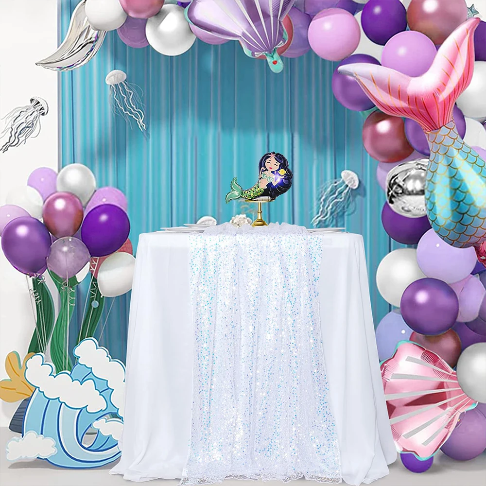 ผ้าปูโต๊ะประดับเลื่อม 1 แพ็ค ป - Table Runner Sequin บทวิจารณ์และราคา