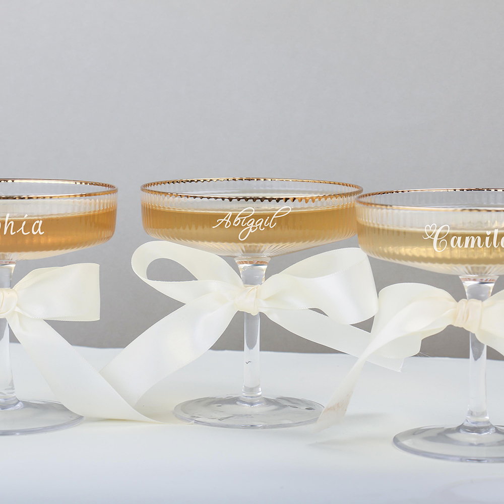 แก้วแชมเปญทรงโค้งแบบมีลาย  แก้ - Champagne Tower Set บทวิจารณ์และราคา