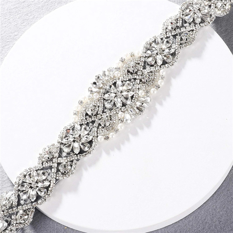 เข็มขัดชุดแต่งงานคริสตัลหรูหรา - Bridal Sash Ribbon บทวิจารณ์และราคา