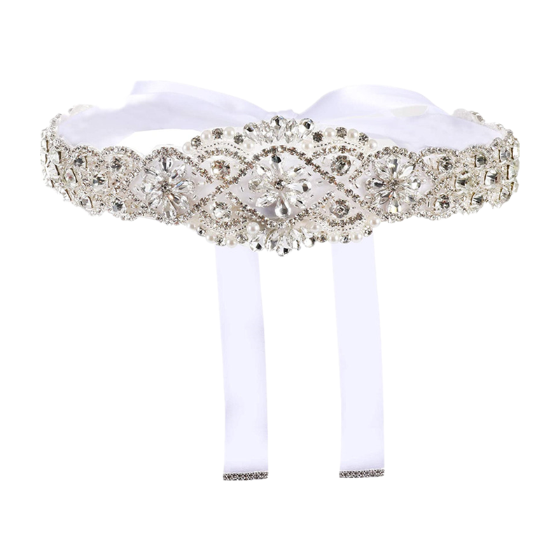 เข็มขัดชุดแต่งงานคริสตัลหรูหรา - Bridal Sash Ribbon บทวิจารณ์และราคา