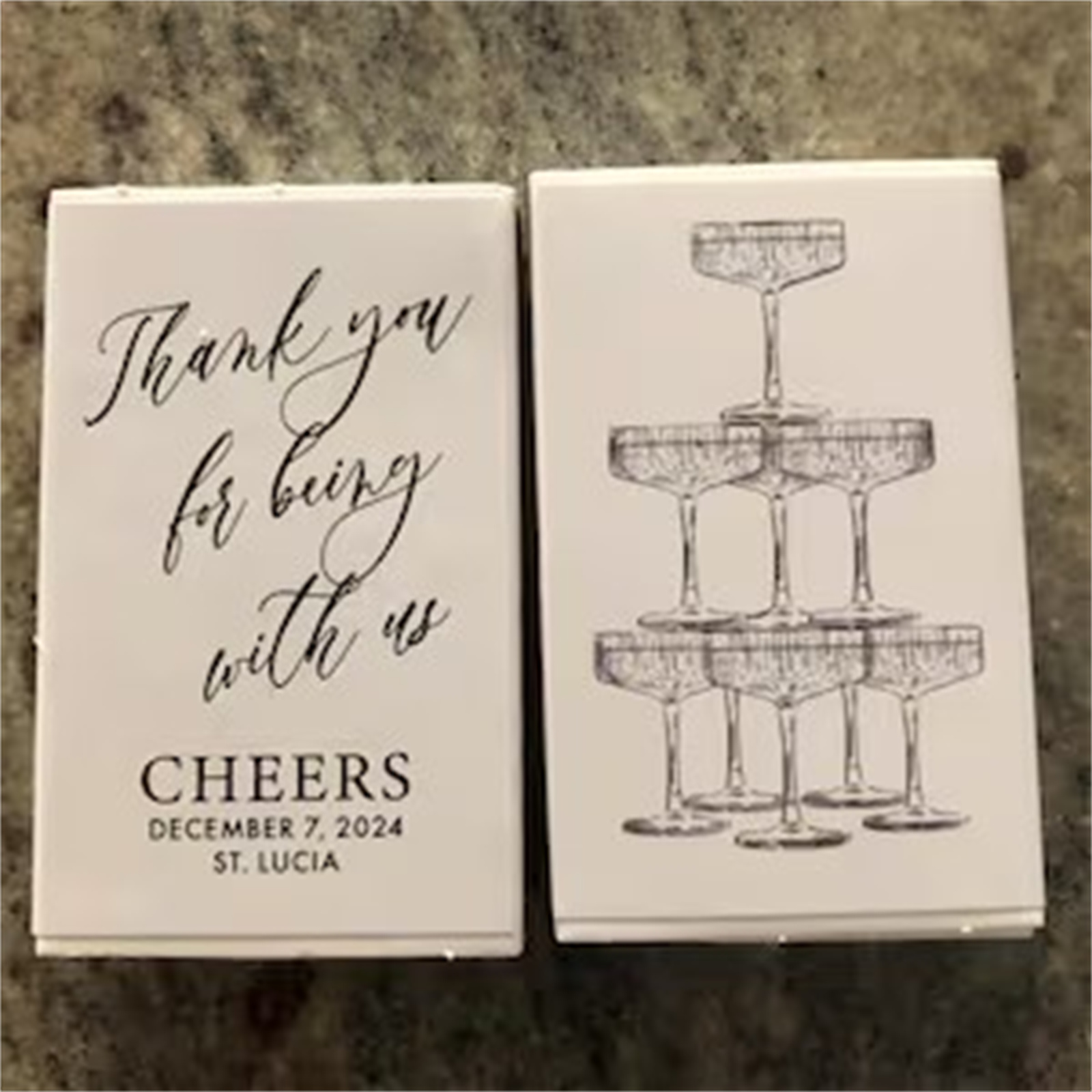 กล่องไม้ขีดไฟแบบสั่งทำพิเศษ ชุ - Champagne Tower Set บทวิจารณ์และราคา