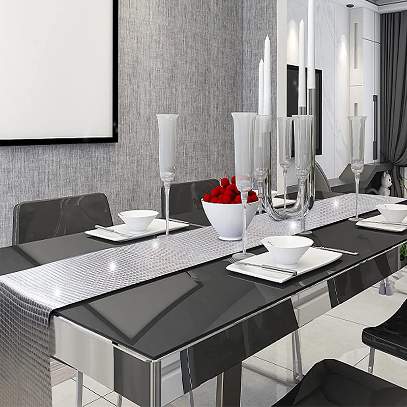 กระจกเงาทอง/เงินฟอยล์ผ้าปูโต๊ะ - Table Runner Sequin บทวิจารณ์และราคา