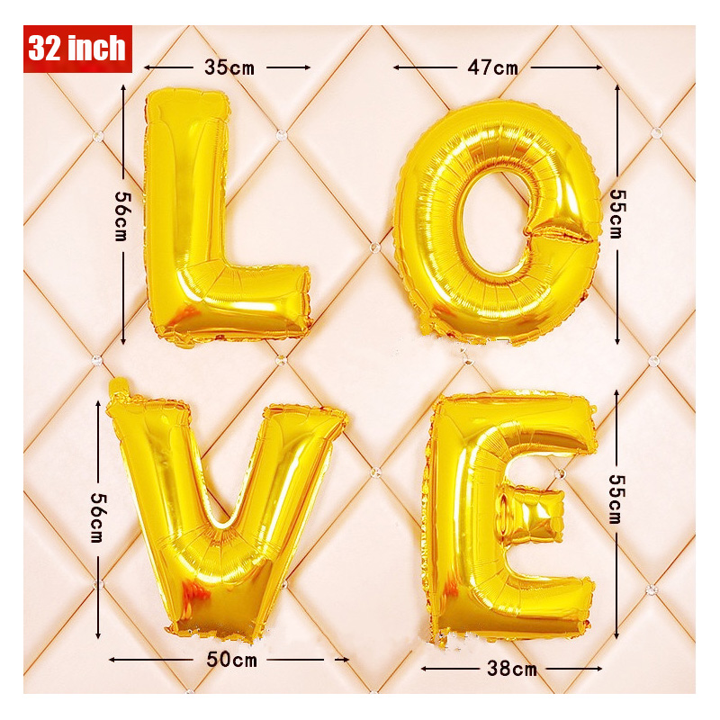 16 32 40 นิ้วฟอยล์ลูกโป่ง A-Z  - Wedding Z บทวิจารณ์และราคา