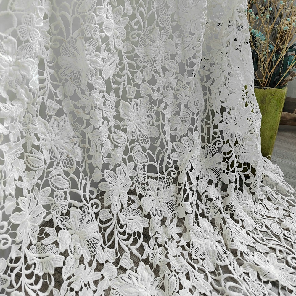 ผ้าลูกไม้กิปัวร์ปักลายคุณภาพสู - Wedding Solution บทวิจารณ์และราคา